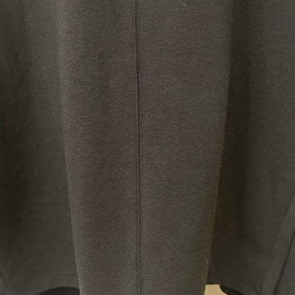 Joe Fresh Open Front Waterfall Jacket Black Sz Medium Suede Office Career Basic - Picture 8 of 10